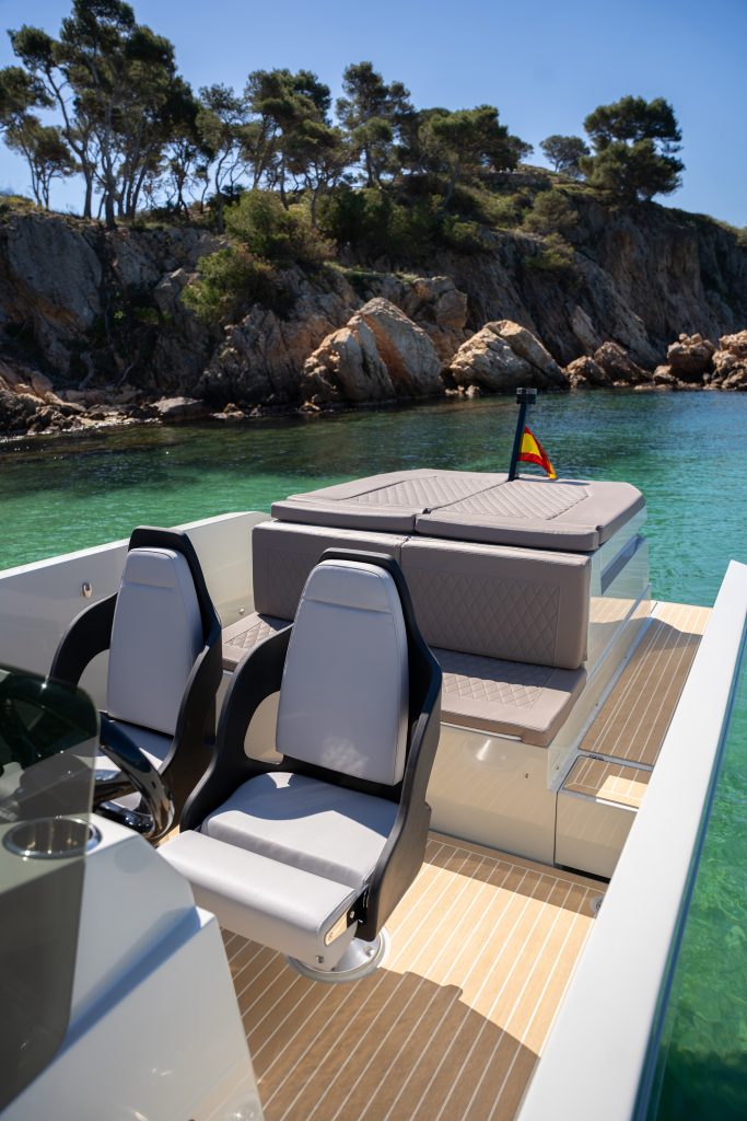 De Antonio Yachts E23 - Scrubbed mit weißem Caulking - De Antonio