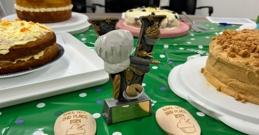 Cake at at Flexiteek MacMillan Coffee Morning