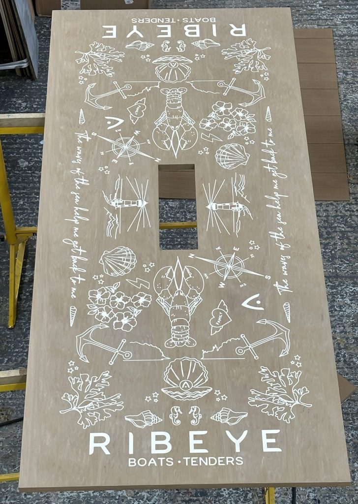 Ribeye CNC panel made out of Flexiteek