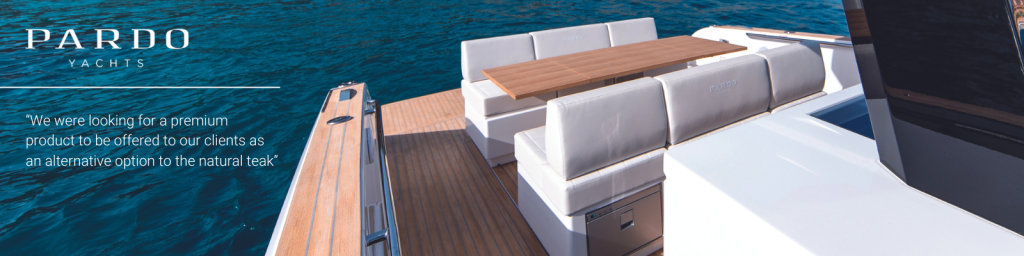 Pardo yachts fitted with Flexiteek synthetic decking