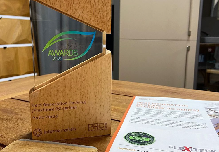 Build4Asia award for Flexiteek 2G.