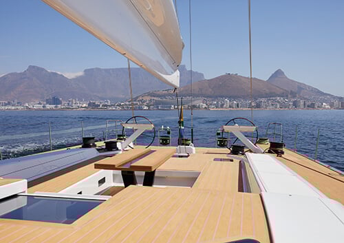 SWS'90 fitted with Flexiteek 2G synthetic teak