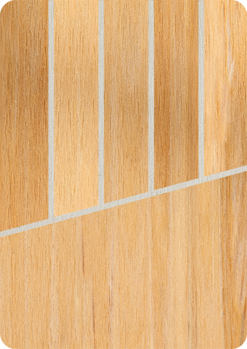Tritone Ash FlexiTeek with White caulking