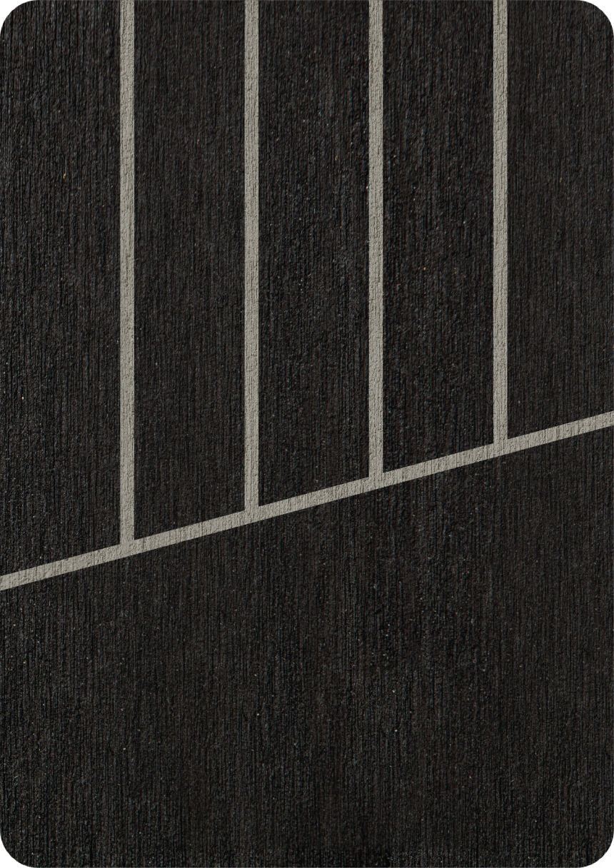 Carbon FlexiTeek with Grey caulking