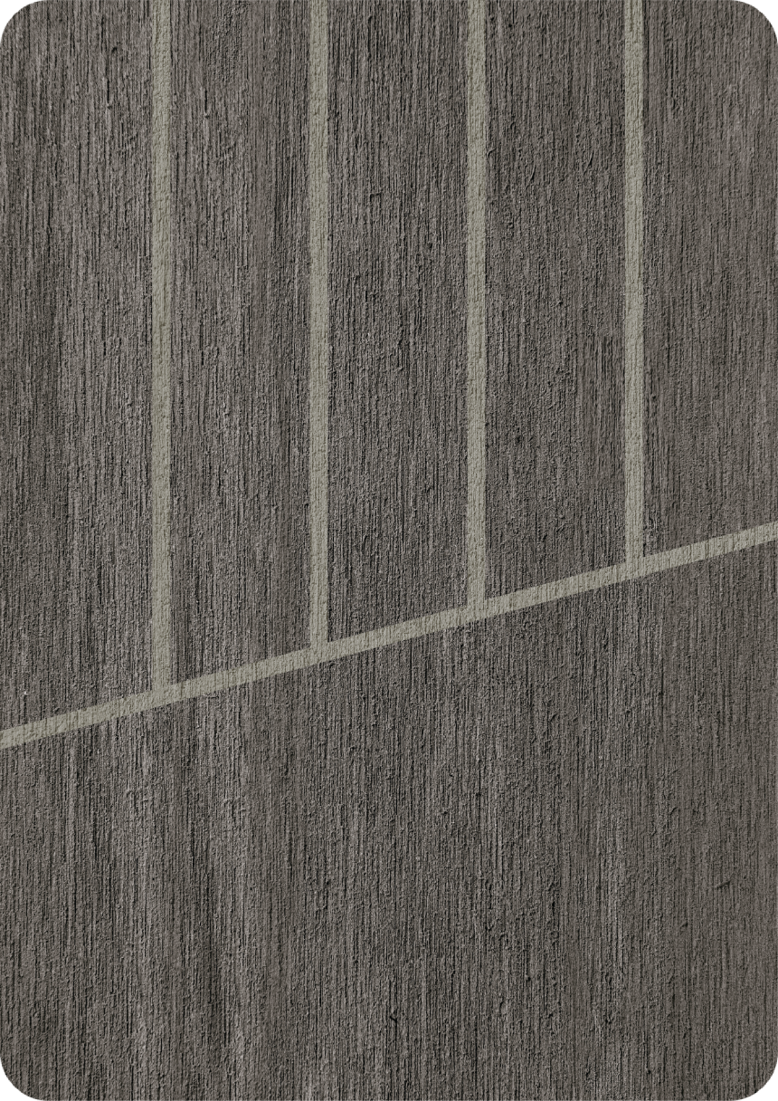 Charcoal FlexiTeek with Grey caulking