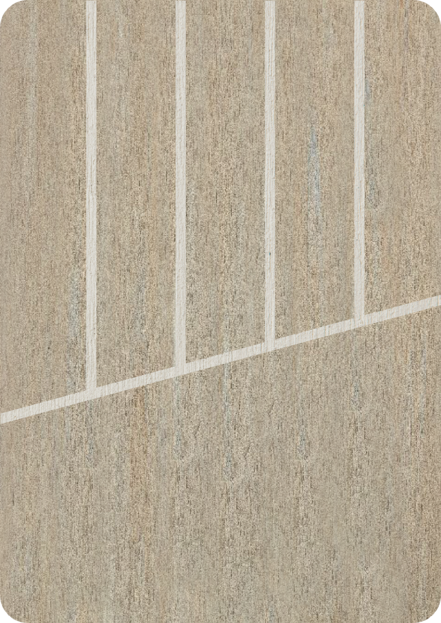 Faded FlexiTeek with White caulking