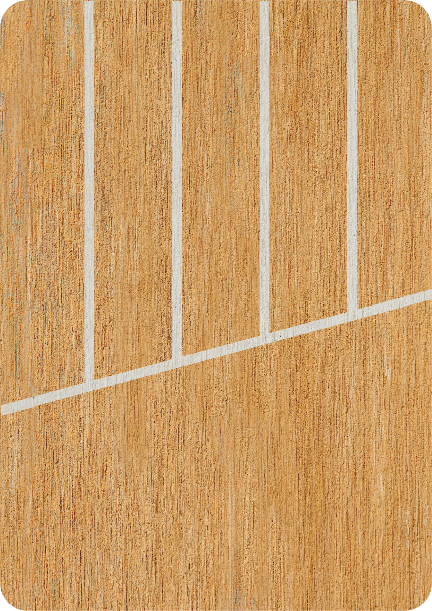 Scrubbed with White caulking