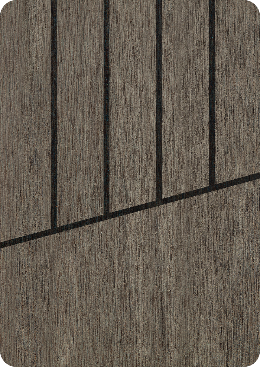 Vintage FlexiTeek with Black caulking