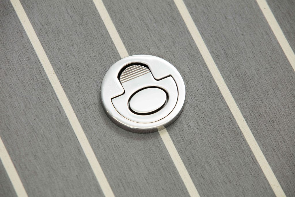 Grey with white Caulking and Cleat - Flexiteek International Ltd