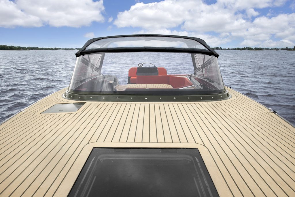 Isloep Deck - Fitted with Scrubbed with Black Caulking