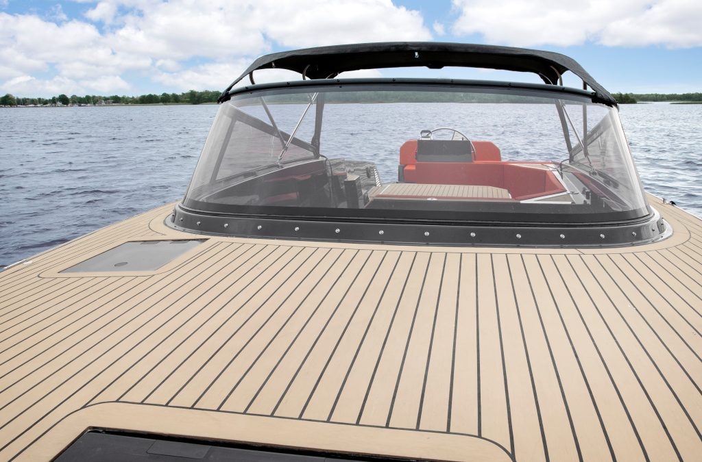 Isloep Deck - Fitted with Scrubbed with Black Caulking