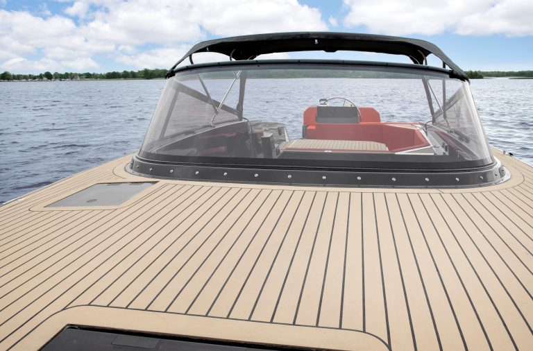 Isloep Deck - Fitted with Scrubbed with Black Caulking