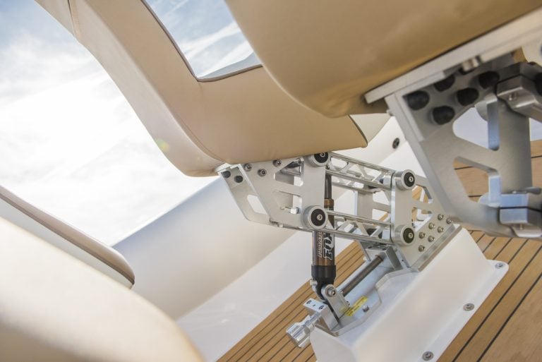 Ribeye Prime 821 under seats - Teak with black caulking - Ribeye