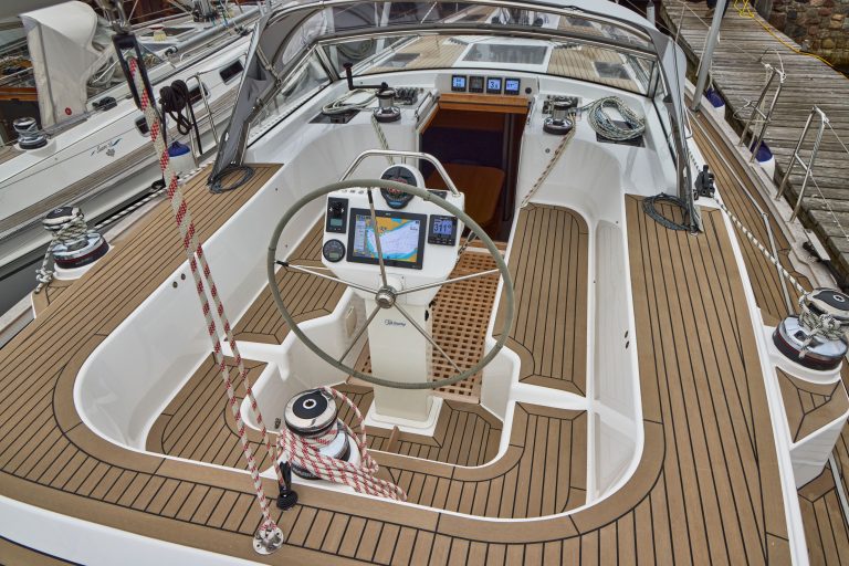 Saare 47 - Bleached with Black caulking - Saare Yachts