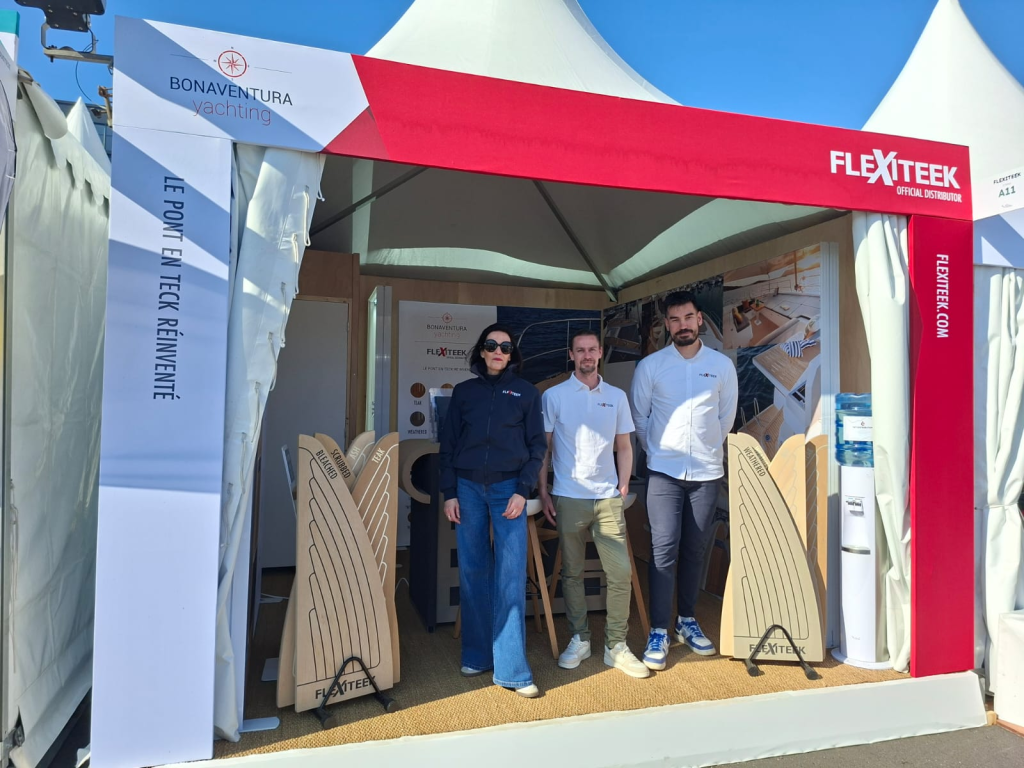 Flexiteek 3 and Bonaventura Yachting at Multihull Boat Show 2026.