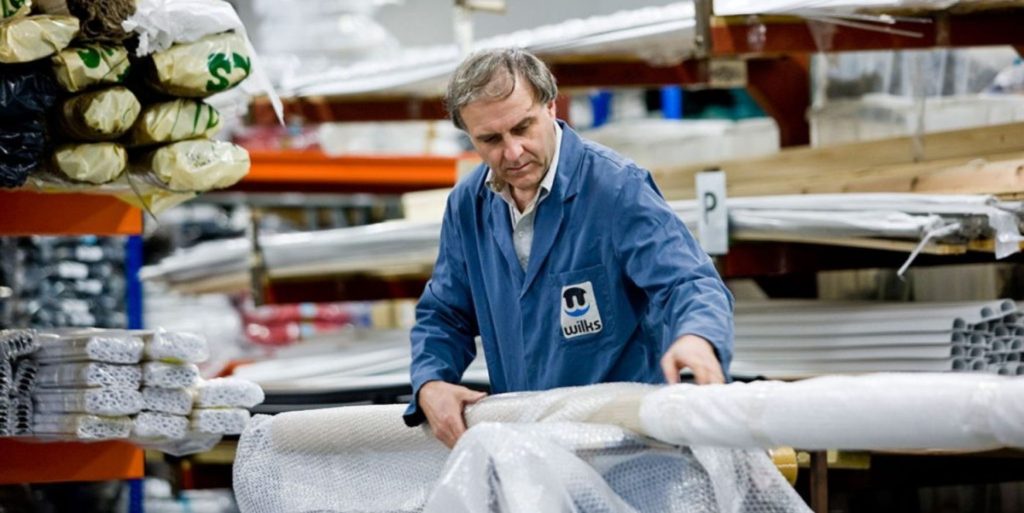 Derek Shakespeare Le plus ancien employé de Flexiteek et Wilks