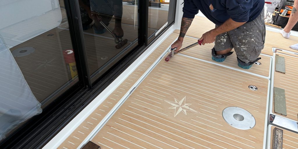 Installatie op een Jeanneau
