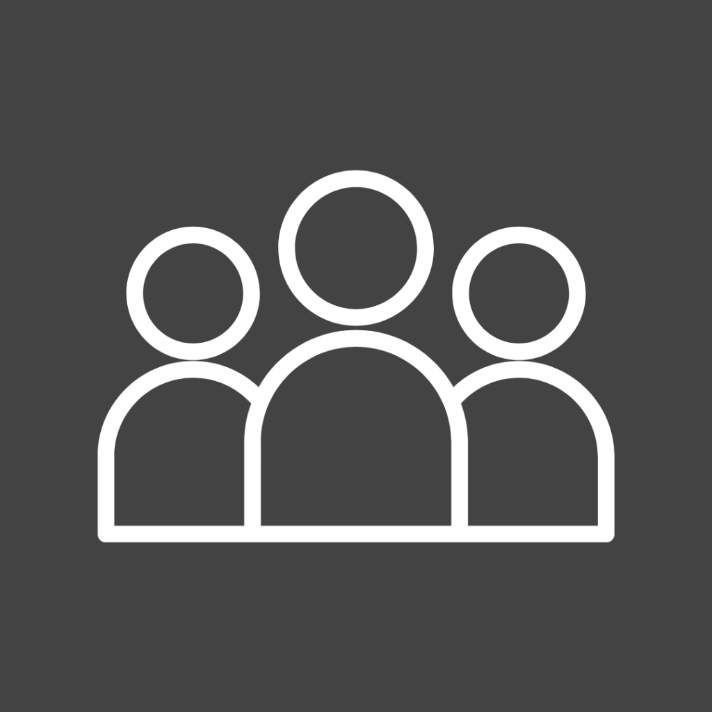 Gemeenschapspictogram voor visie en waarden