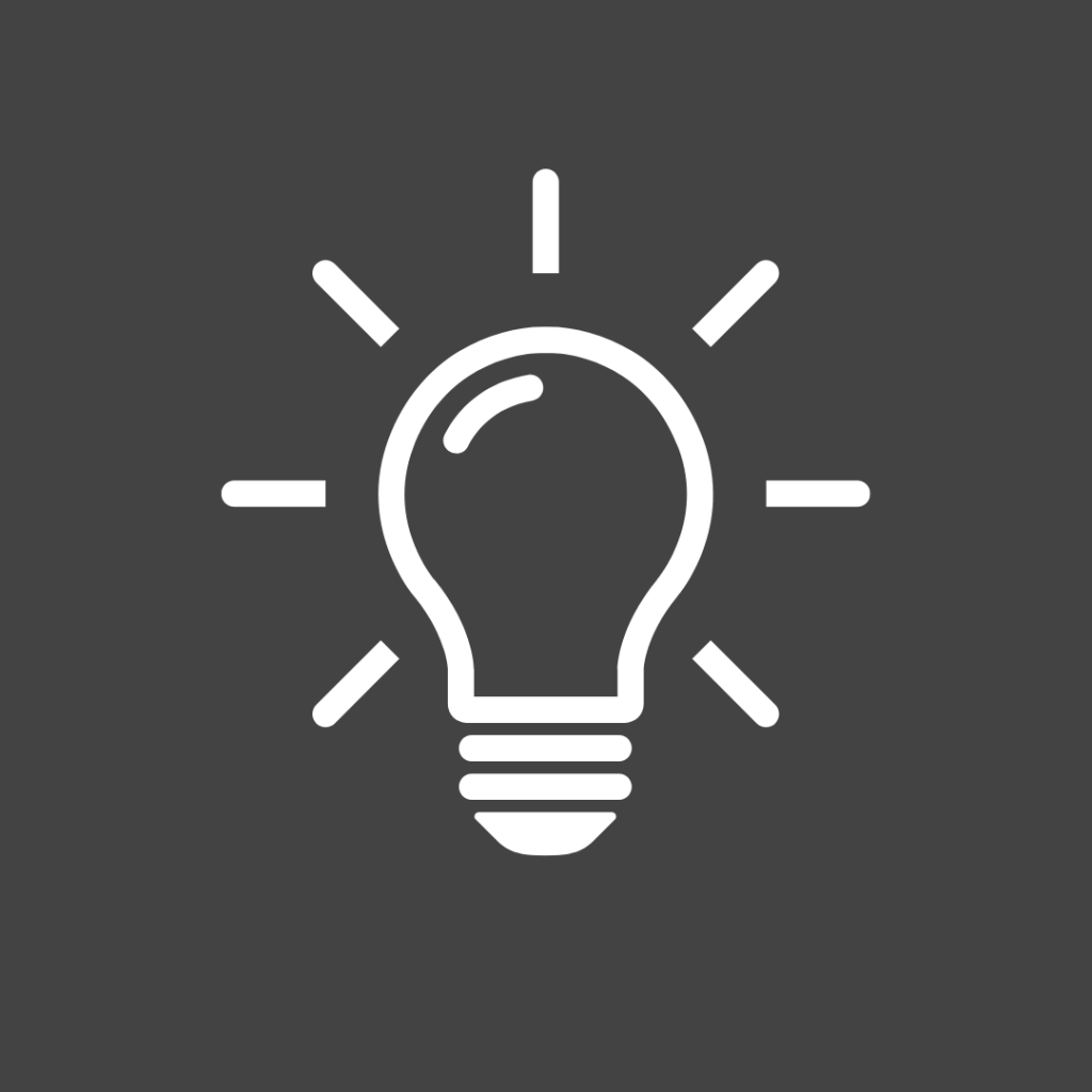 Creativiteit Icoon voor visie en waarden