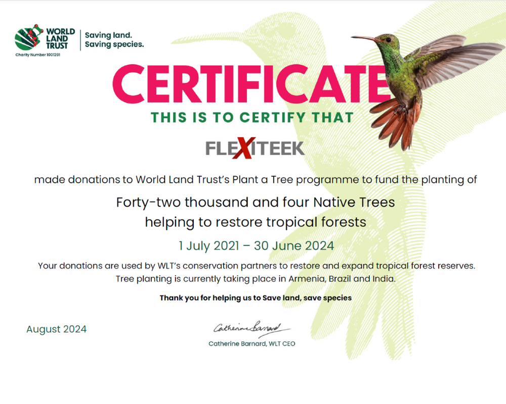 World Land Trust-certifikat - juni till juli 2024
