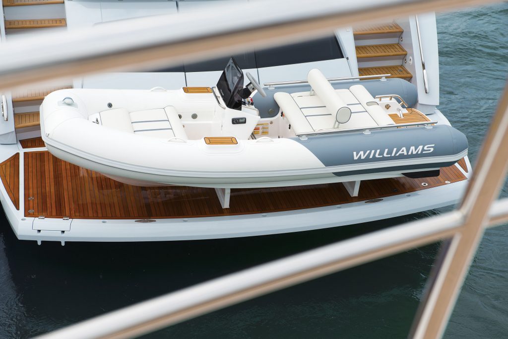 Williams Jet Tender 460 Sportjet fitted with Flexiteek 2G
